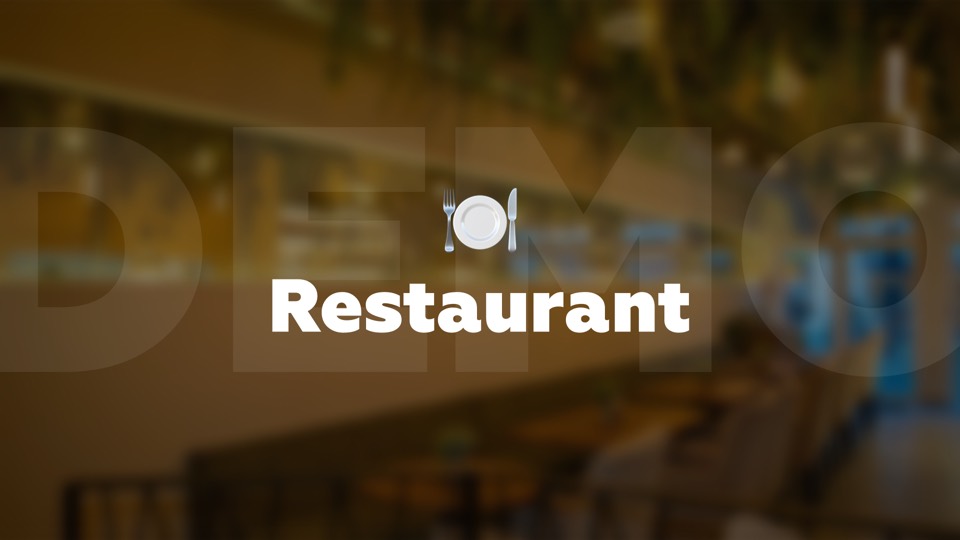 Restaurant page