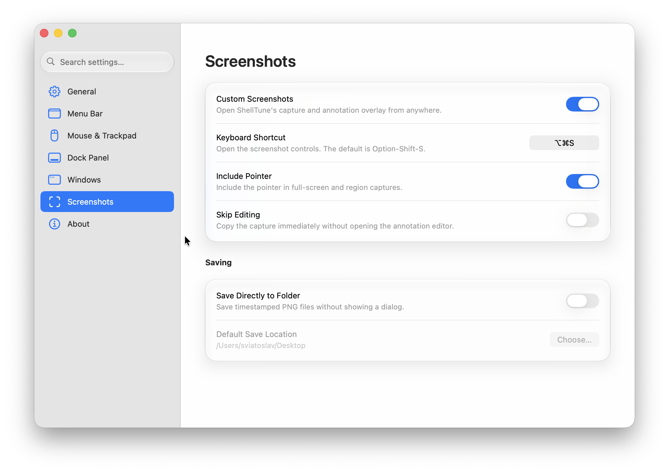 ShellTune (macOS) screenshot 3